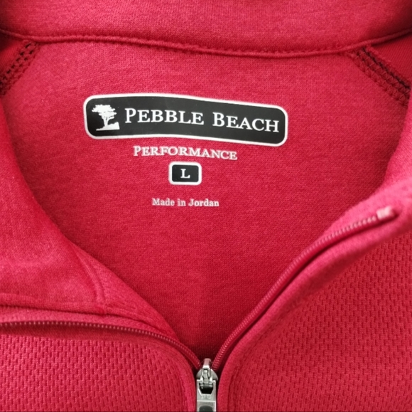 Pebble Beach Performance - Men's Large 1/4 zip pullover - Picture 2 of 5